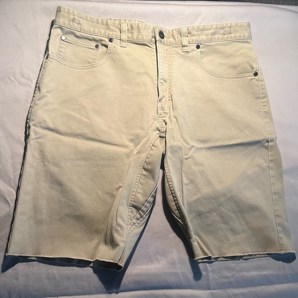 Nike SB tan Jean shorts